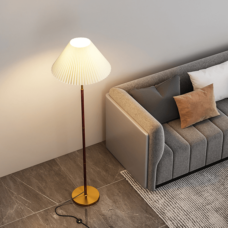 Modern Rice Paper Floor Lamp: Serene Glow for Cozy Spaces