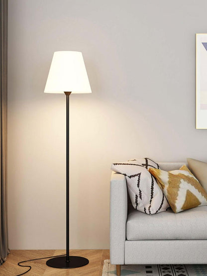 Modern Ward Floor Lamp - Black & White - Metal & Acrylic - Living Room Decor