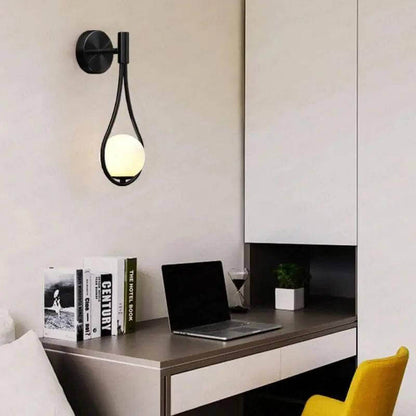Modern Nordic Wall Light: Gold & Black | Elegant Home Decor