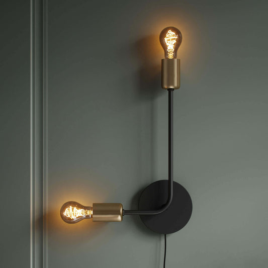 Modern Industrial Josefine Wall Light with Brass Accents for Stylish Home Decor