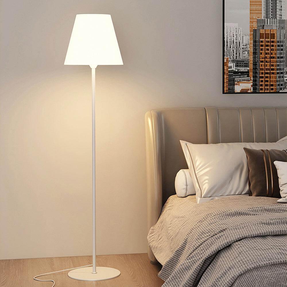 Modern Ward Floor Lamp - Black & White - Metal & Acrylic - Living Room Decor