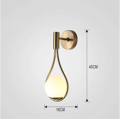 Modern Nordic Wall Light: Gold & Black | Elegant Home Decor