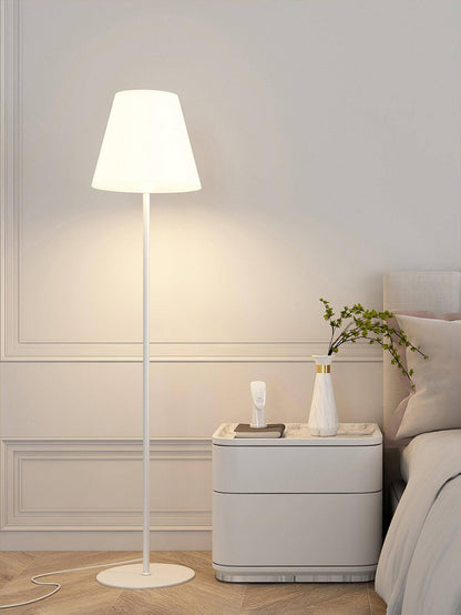 Modern Ward Floor Lamp - Black & White - Metal & Acrylic - Living Room Decor