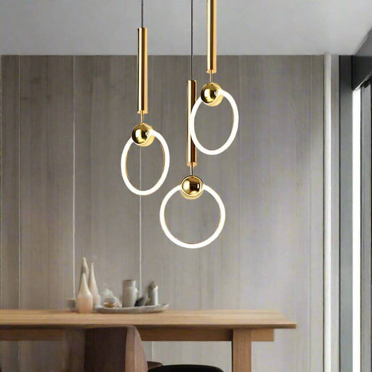 Modern LED Pendant Light Fixture for Minimalist Home Decor