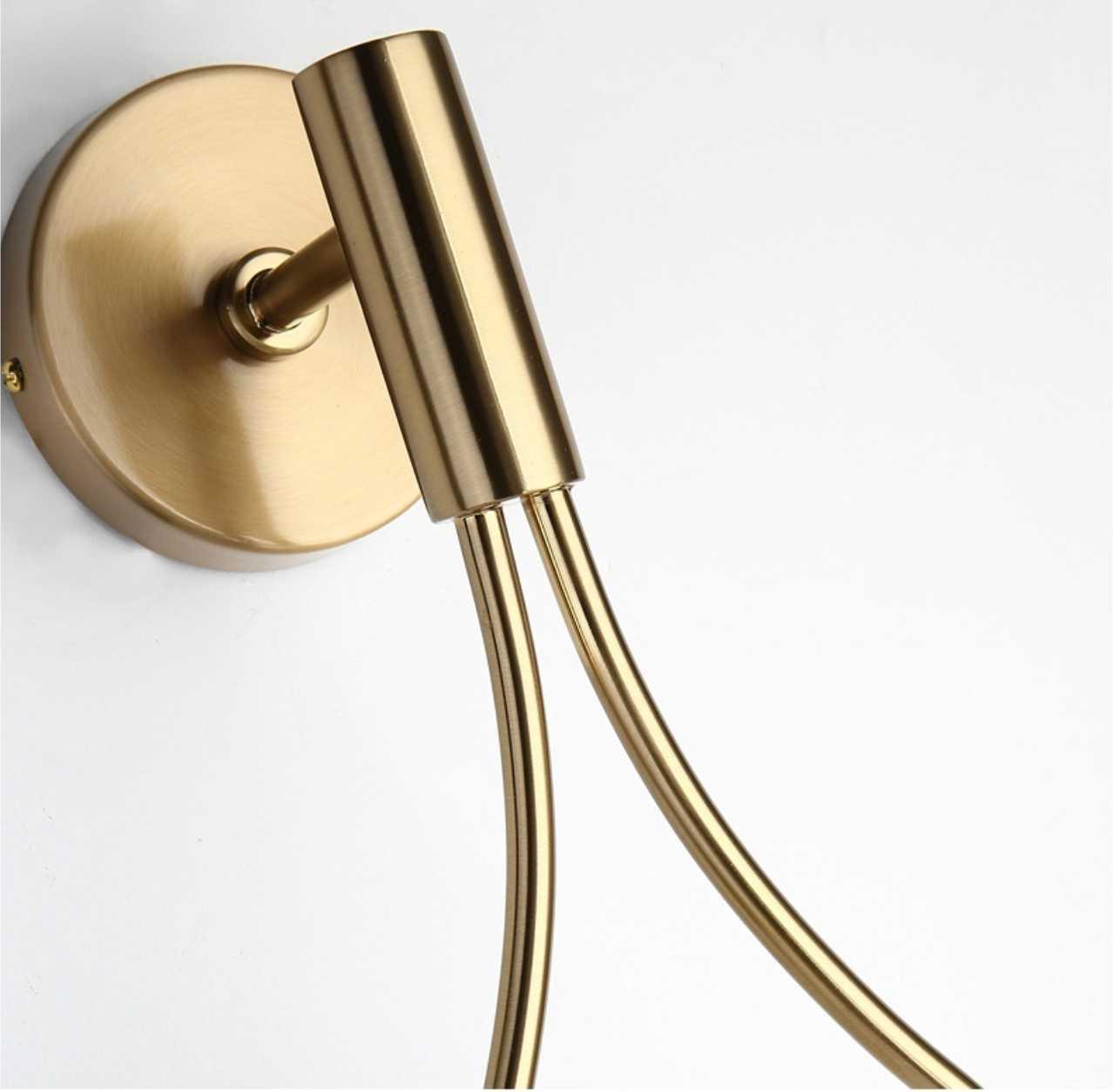 Modern Nordic Wall Light: Gold & Black | Elegant Home Decor