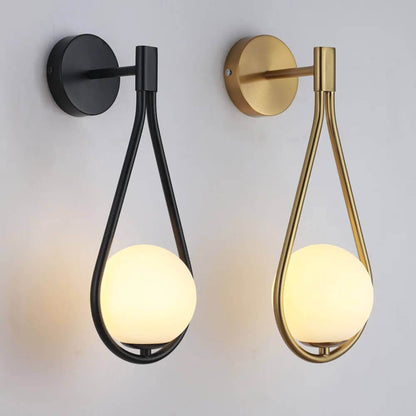 Modern Nordic Wall Light: Gold & Black | Elegant Home Decor