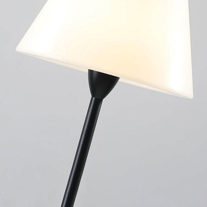 Modern Ward Floor Lamp - Black & White - Metal & Acrylic - Living Room Decor