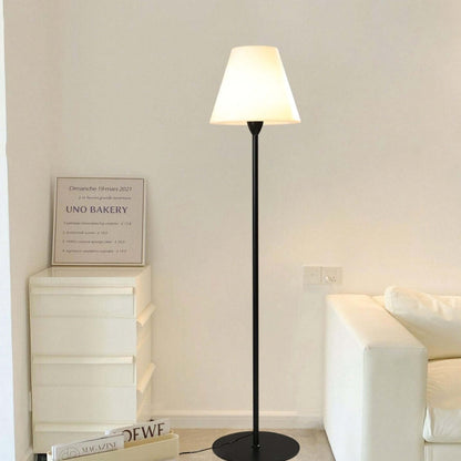Modern Ward Floor Lamp - Black & White - Metal & Acrylic - Living Room Decor