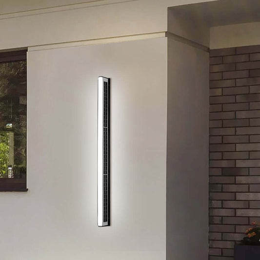 Solar Outdoor Waterproof LED Wall Light - Eco-Friendly Garden, Fence, and Walkway Lighting