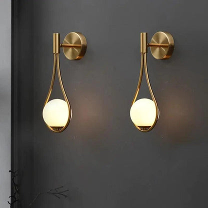 Modern Nordic Wall Light: Gold & Black | Elegant Home Decor