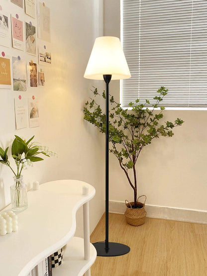 Modern Ward Floor Lamp - Black & White - Metal & Acrylic - Living Room Decor
