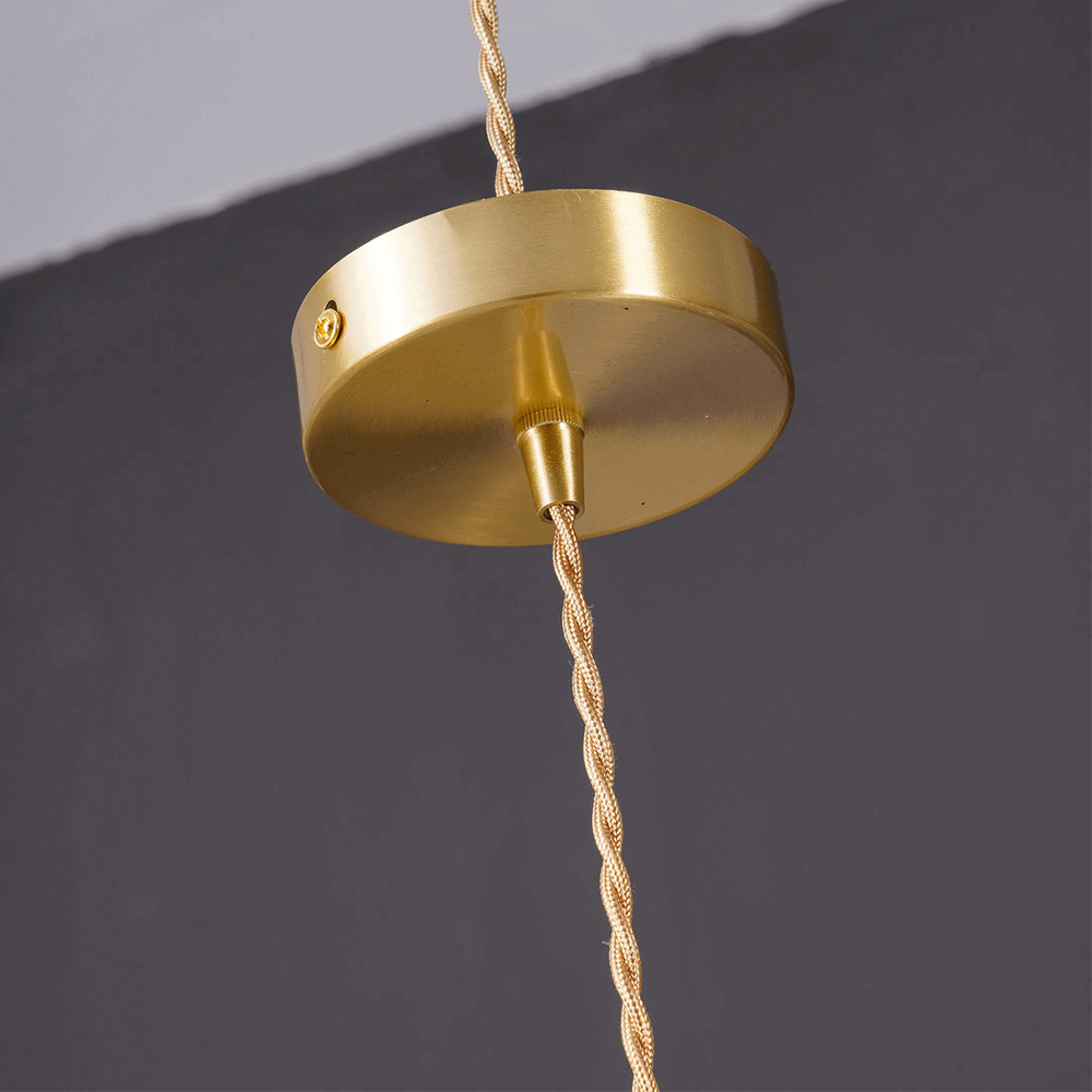 Elegant Hibiscus Flower Glass LED Pendant Light - Modern Home Lighting Fixture