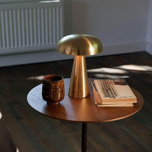 Mushroom LunaLamp - Rechargeable Cordless Table Lamp with 3-Color Touch Sensor
