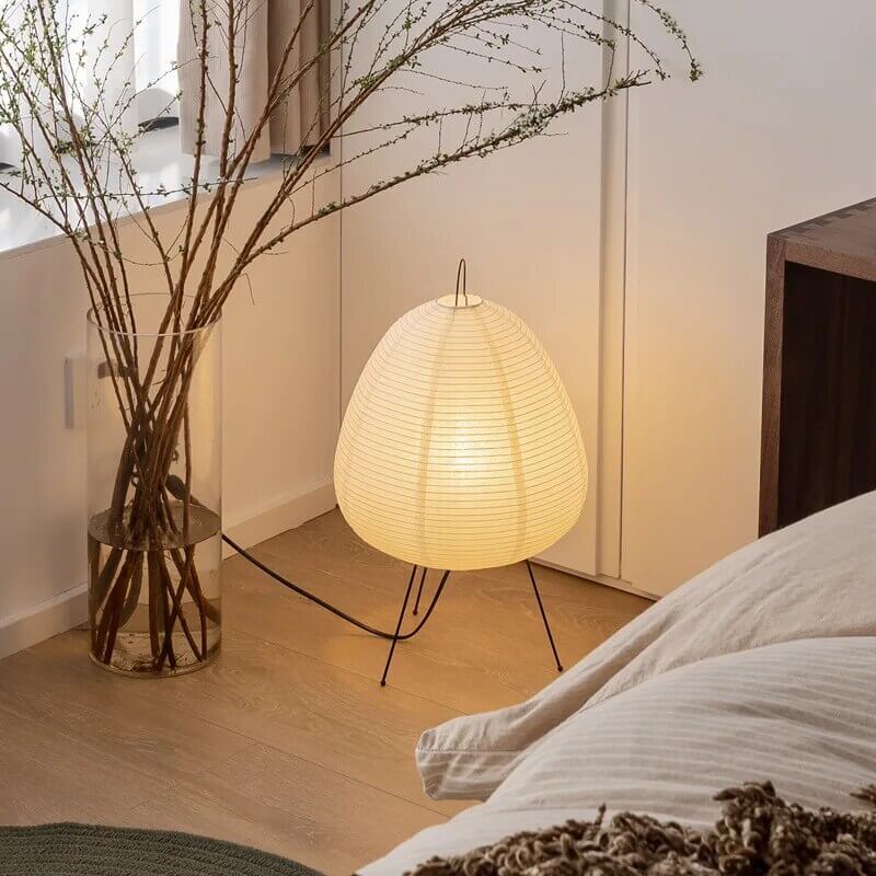 Japanese Rice Paper LED Table/Floor Lamp - Modern & Traditional Home Decor