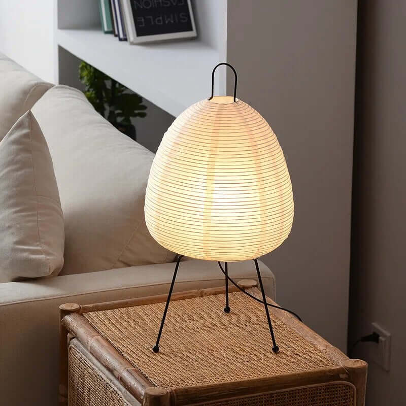 Japanese Rice Paper LED Table/Floor Lamp - Modern & Traditional Home Decor