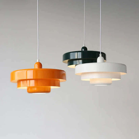Modern Multi-Layered Metal Pendant Light - Stylish Hanging Lamp for Home Decor